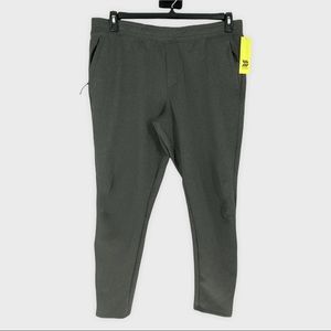 All In Motion Men’s Open Cuff Drawstring Athletic Pants Heather Gray Size XL.